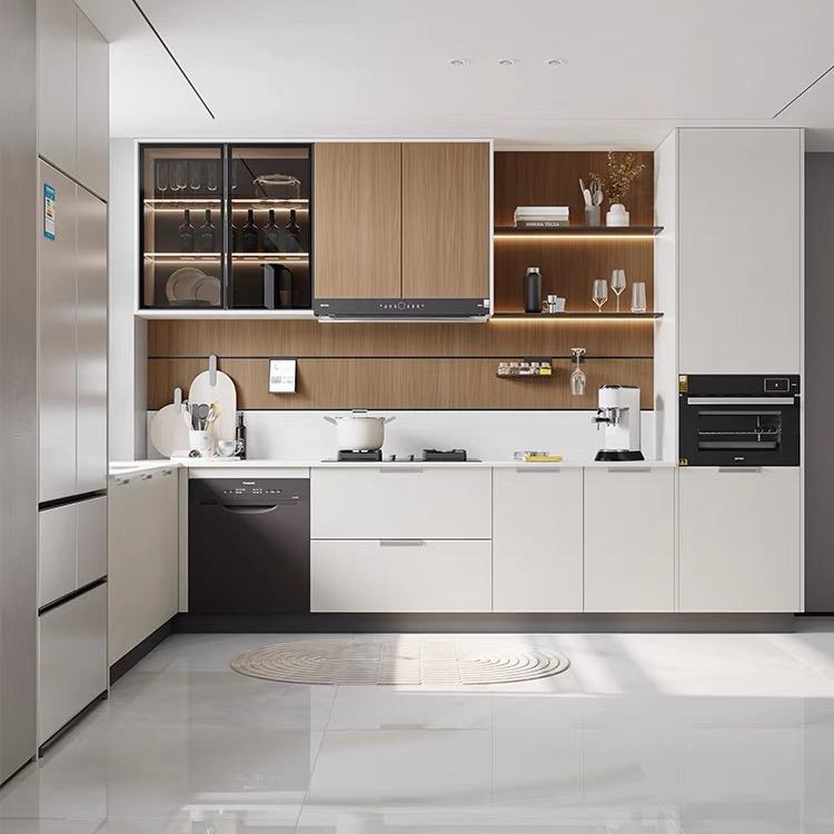 深圳香港整体整体橱柜定制厨房大理石台面灶台小户型实木环保?具