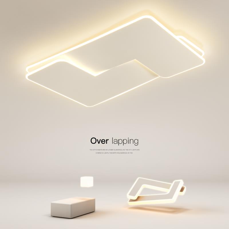创意LED客厅灯简约现代长方形吸顶灯客厅灯卧室灯饭厅2025新款灯