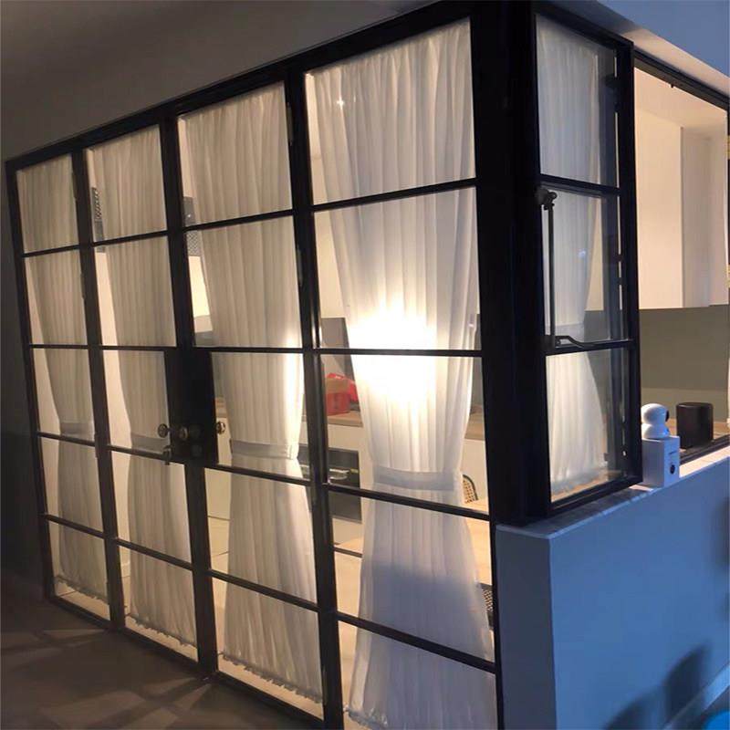 魔术贴玻璃门隔断窗绷纱免打孔绷纱帘窗帘百叶纱透光不透人硼砂帘