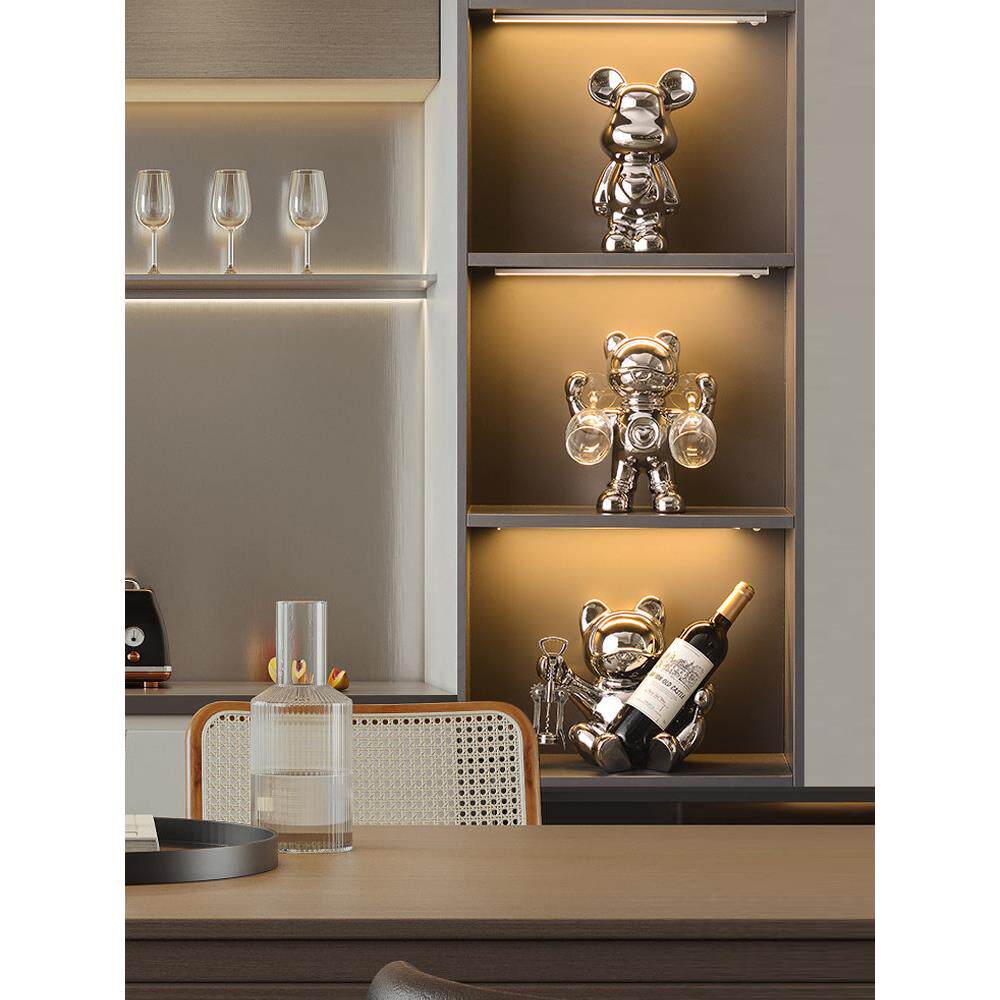 网红客厅酒柜红酒架杯架收纳摆件轻奢高档餐边柜葡萄酒展示架酒托