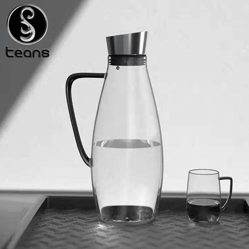 凉水壶家用玻璃饮料水果茶桶果汁冷饮桶水杯客厅装水扎壶茶壶套装