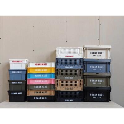 humanmade收纳箱工业风桌面收纳盒可叠加户外露营杂物迷你收纳筐