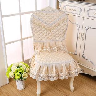 加大款餐椅套椅子套家用欧式棉麻圆形靠背椅子套罩靠背套四季通用