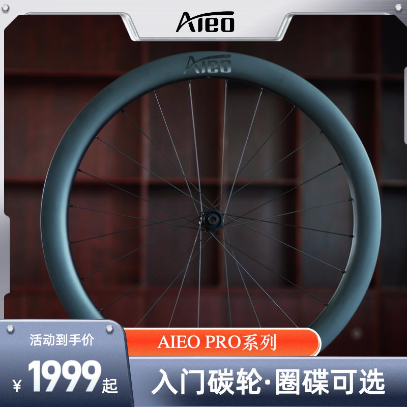 AIEO丨PRO系列入门碳纤维轮性价比棘轮钢条瓜车圈刹碟刹推荐公路