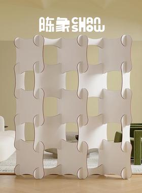 陈象艺术屏风办公室客厅隔间墙入户玄关遮挡可移动快闪店创意隔档