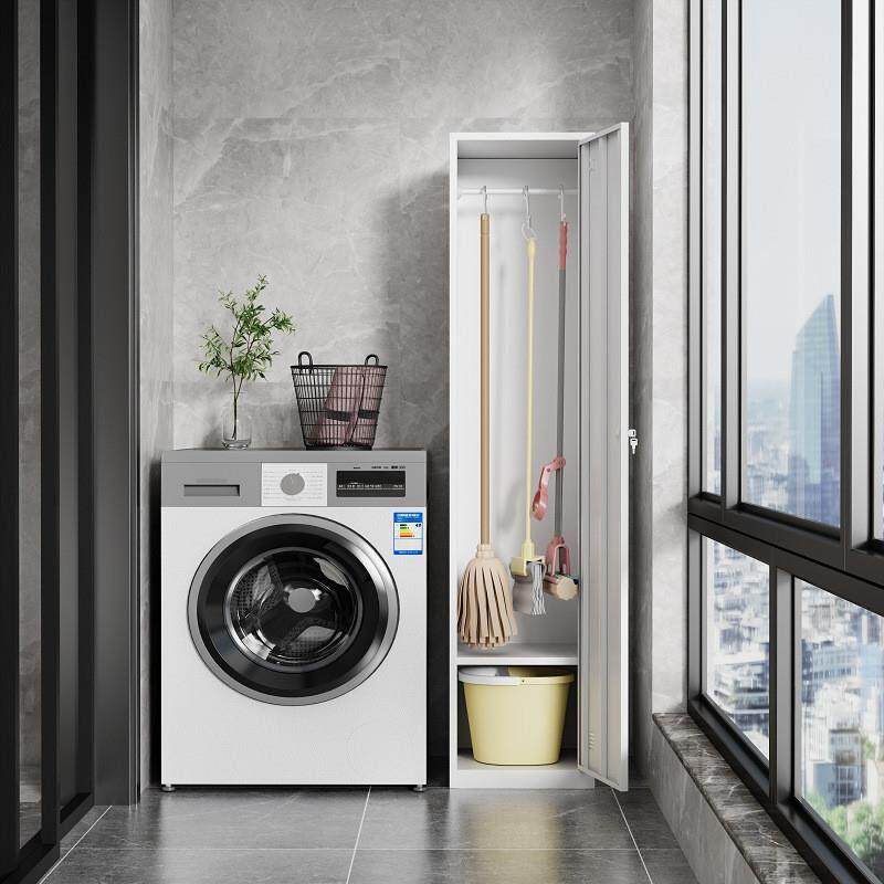 家用阳台家政柜拖把扫帚收纳柜不锈钢清洁工具柜钢制卫生柜储物柜