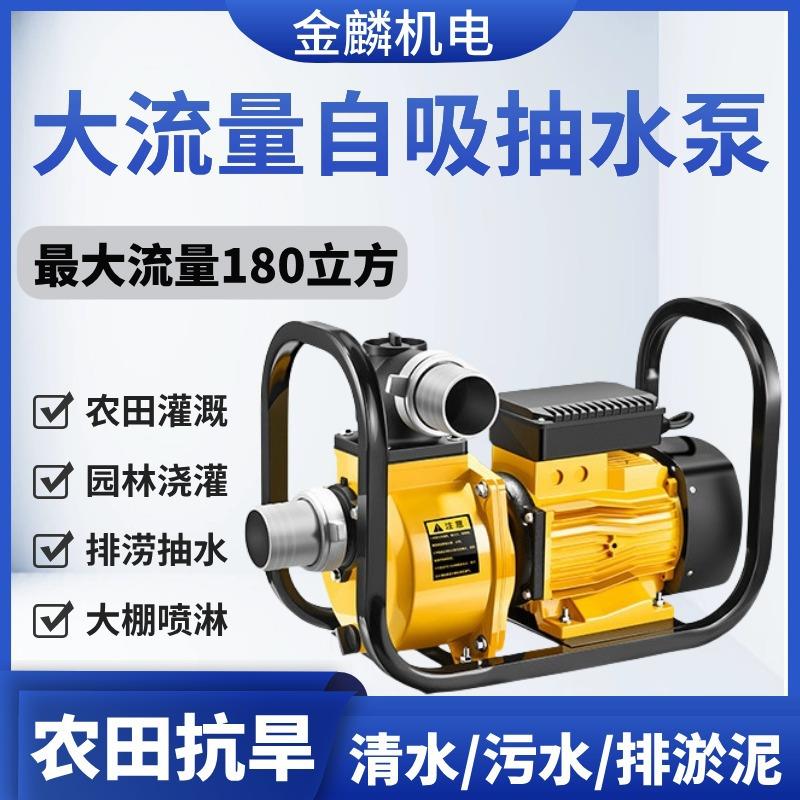 DSU大流量自吸泵CHP高扬程电泵农用灌溉高压抽水机EWB污水泥浆泵