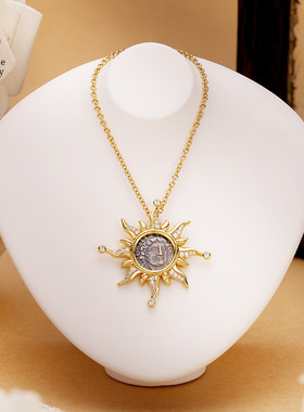 RoseOne太阳之神古币项链人像银