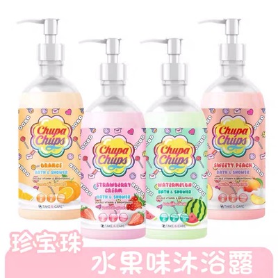 泰国ChupaChups珍宝珠沐浴露持久保湿留香水果沐浴乳香皂草莓西瓜