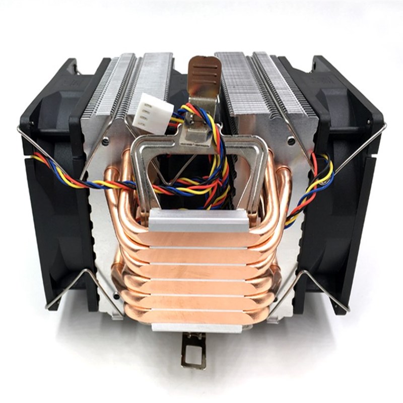 AVC6铜管CPU散热器超静音1155 xAMD1150 1366台式电脑风扇X79 201