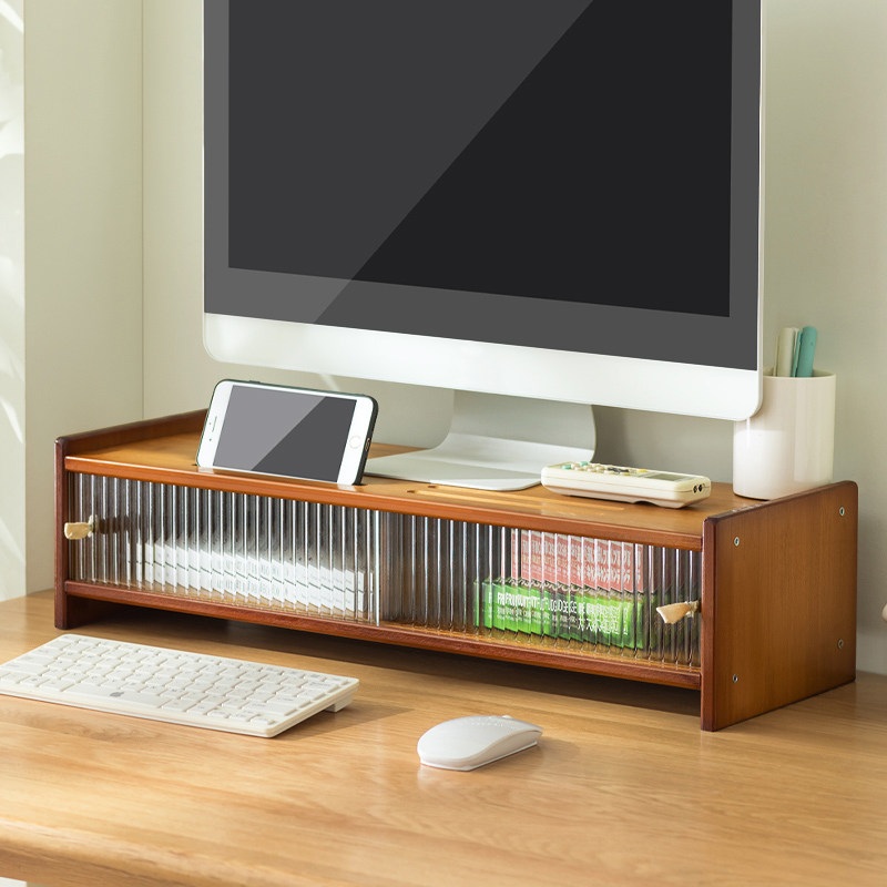 电脑增高架显示j器托架支架垫高底座台式桌面收纳架子办公桌置物