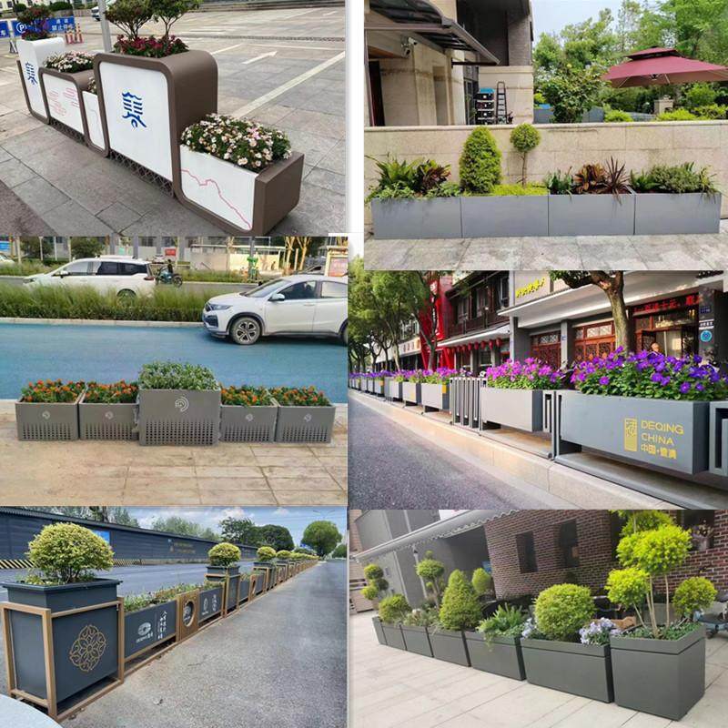 不锈钢花箱组合户外铁艺定制广场隔断花槽售楼部花钵市政道路景观,商业/办公家具,花坛/花箱,淘宝优惠券,粉丝福利购,淘宝优惠卷