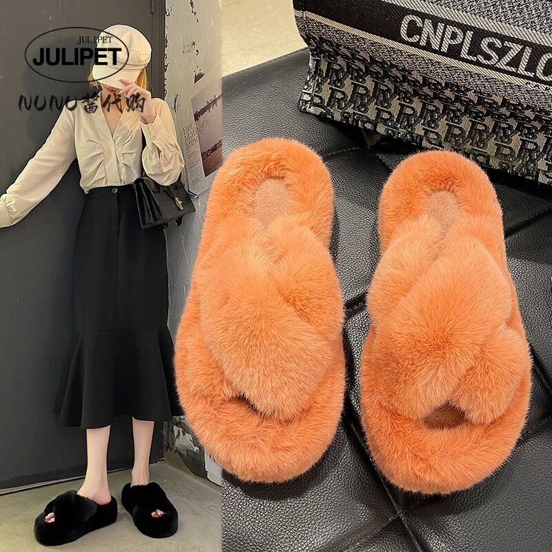 日本网红毛毛拖鞋女外穿2023秋冬家居室内办公室毛绒半拖大尺码棉,女鞋,毛毛鞋,淘宝优惠券,粉丝福利购,淘宝优惠卷