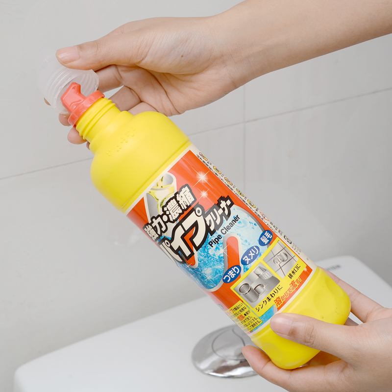 日本进口下水道强力疏通剂厕所管道毛发分解剂厨房油污堵塞管道通