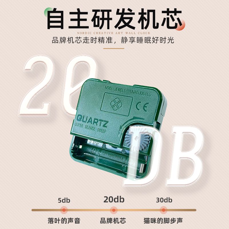 挂钟客厅家用时尚2021新款时钟挂墙艺术钟表静音电子石英钟免打孔