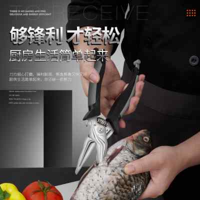 德国厨房剪刀多功能剪家用专用用不锈钢鸡骨骨头烤肉强力葱花食物