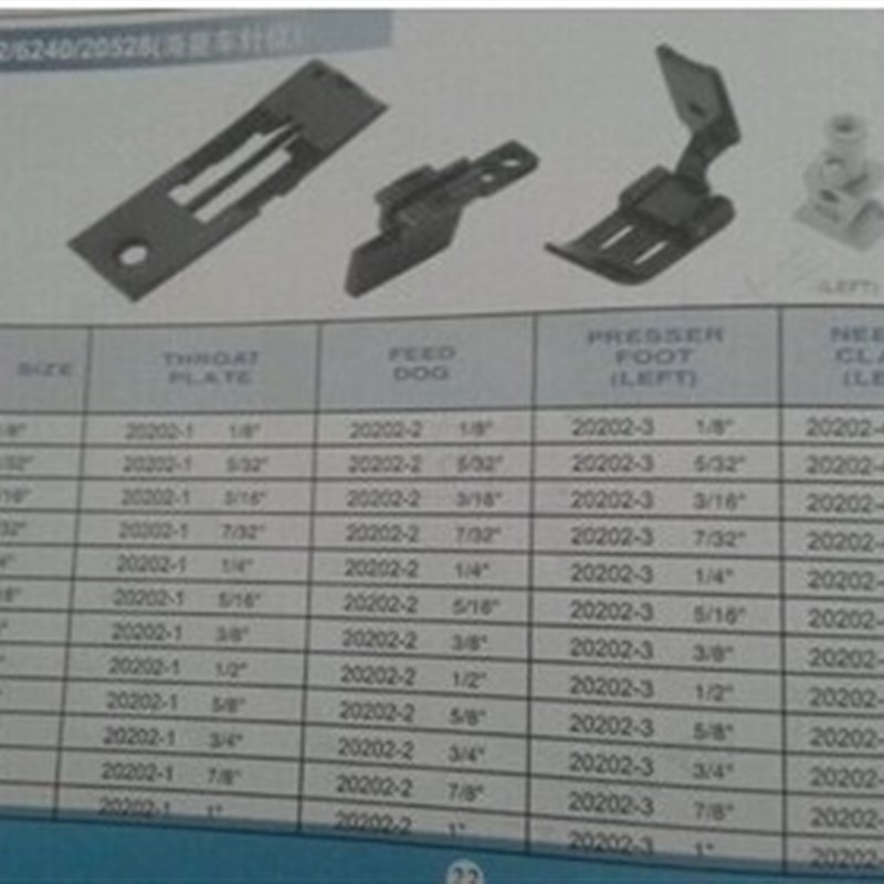 大宇海菱20528双针车针位20202针位标准6240通用工业双针车配件