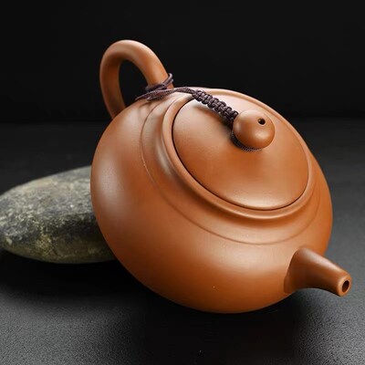 紫砂壶大号仿古壶大容量400ml大宽口泡茶茶具泡茶壶大容量发财壶