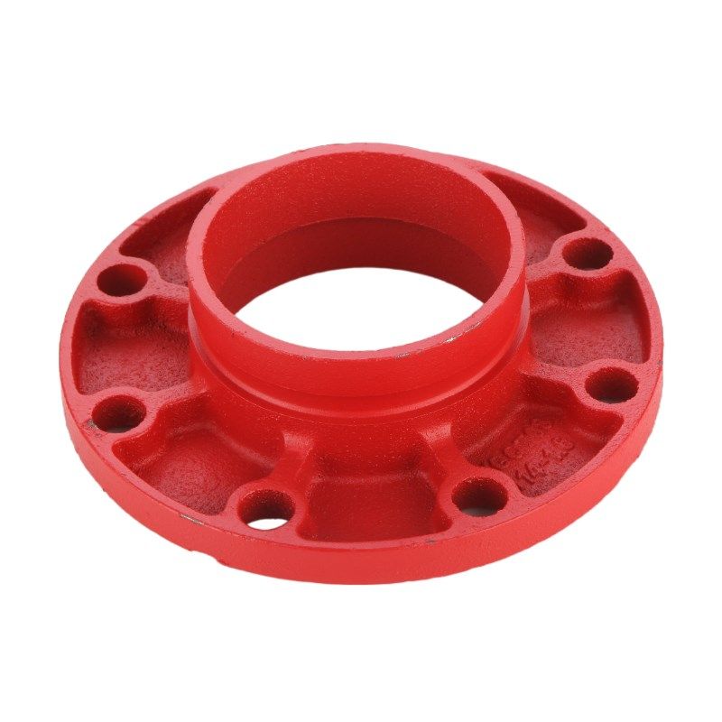 极速沟槽法兰盘卡箍转换法兰片高颈短管法兰卡箍接头108 159 114