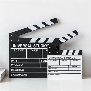 复古电影打板拍照道具场记板导演板木质摄影个性装饰摆饰墙面挂件