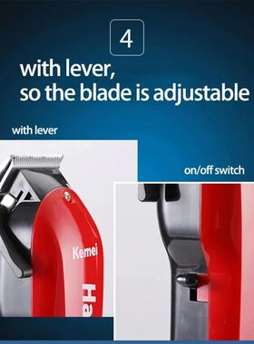 Kemei beard hair trimmer for men professional hair clipper e