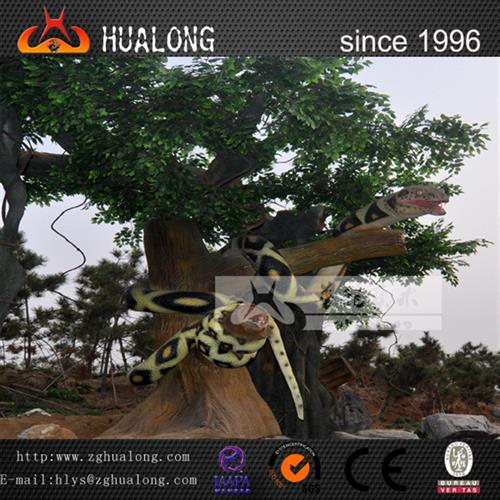 仿真蟒蛇缠树游乐园户外景区装饰美化引流仿真动物模型制作工厂.