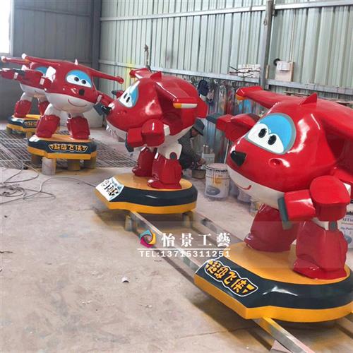 玻璃钢飞侠卡通雕塑影视动漫卡通雕塑商场美陈雕塑摆件