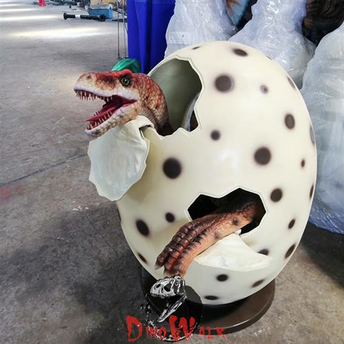 恐龙雕塑玻璃钢雕塑蛋壳恐龙蛋产品创意设计自贡手工来图