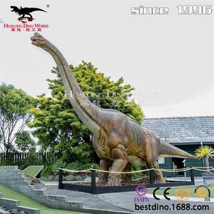 年蛇年春节元 宵节大型户外引流美陈摆件仿真腕龙恐龙工厂定制