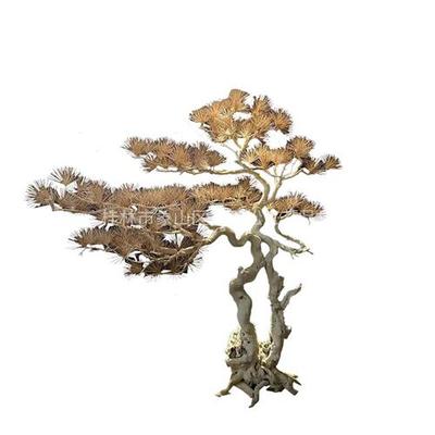 实木仿真景观树人工拼接假树客厅办公室摆件室内橱窗装饰仿真树