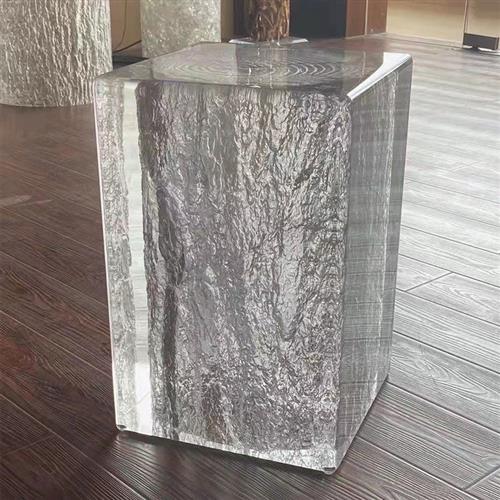 仿真透明树脂冰块道具商业美陈橱窗道具摆件装饰品冰块雕塑定制