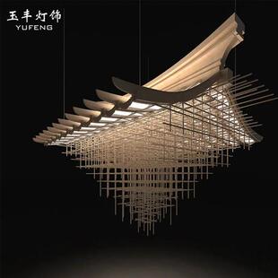 定制酒店工程灯大型非标灯具售楼部异性装饰吊灯新中式房子吊灯