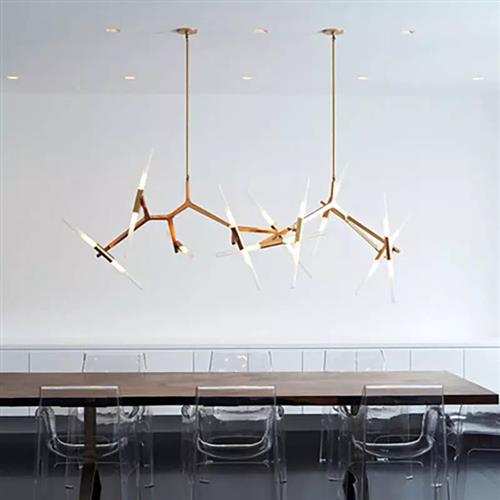 北欧网红客厅人字树杈吊灯后现代轻奢装饰工业风LOFT个性餐厅吊灯