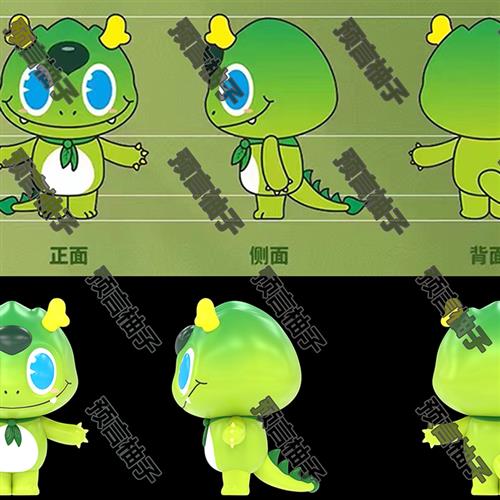 建模渲染三维角色潮玩盲盒手办卡通吉祥物人物绑定产品