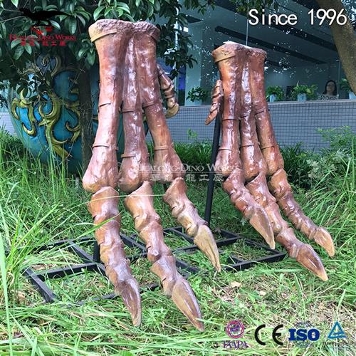 化石骨架恐龙脚模型仿真化石博物馆科技馆展览自贡恐龙厂家制作