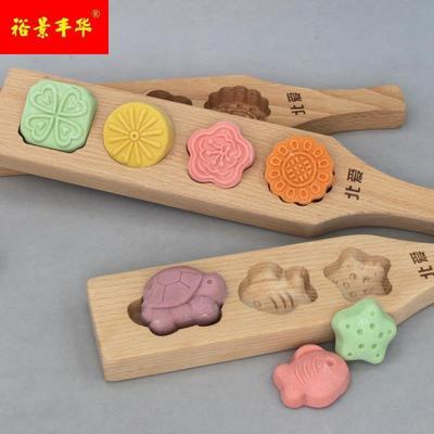 木质手工做月饼模具糍粑粑米果模子面食烙饼木印糕板烘焙模具