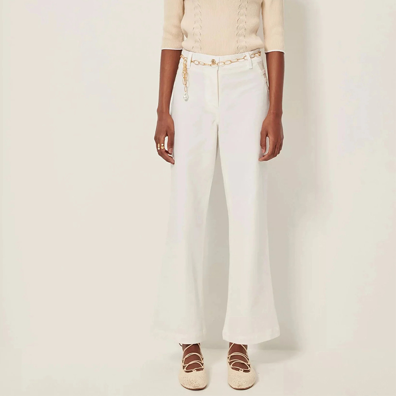 SESSUN 水洗磨白直筒牛仔裤时尚休闲百搭舒适简约气质日常通勤