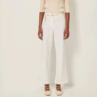 SESSUN 水洗磨白直筒牛仔裤时尚休闲百搭舒适简约气质日常通勤