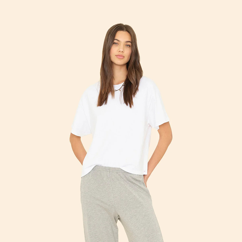 Xirena T恤纯棉透气宽松女上衣随性风格时髦休闲短袖经典百搭舒适