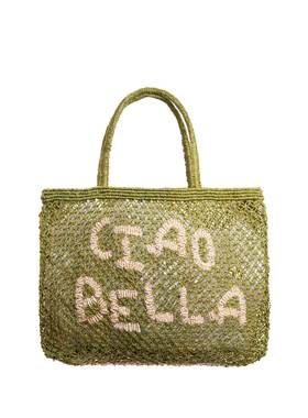 The Jacksons 绿色清新CIAO BELLA手工编织草编包大容量手提包