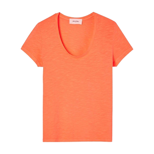 American Vintage2024年春季新款多色可选彩色短袖上衣通勤百搭