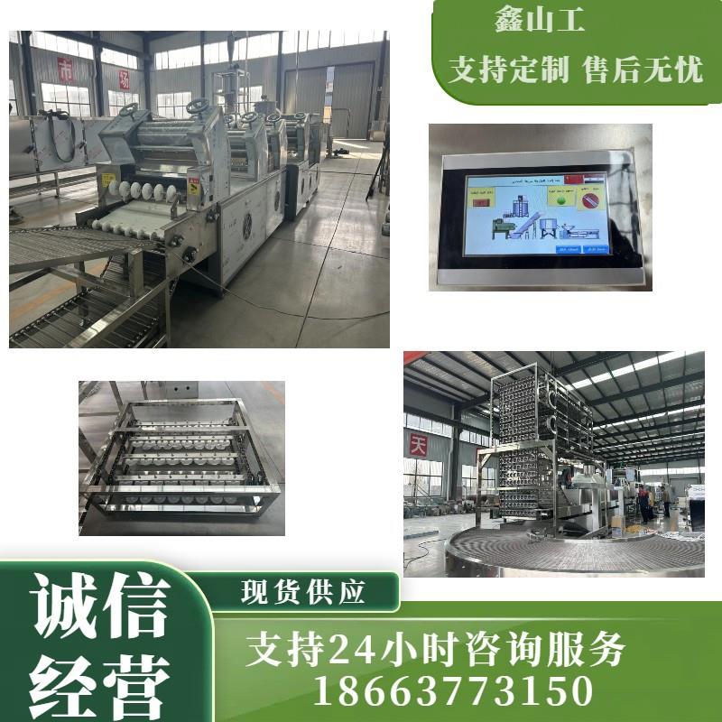 可按照6组压辊制作方便面生产线山东济南方便面设备工厂碗面设备
