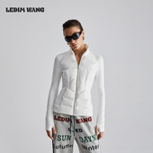 明星同款 白鸭绒短款 LEDIM 修身 外套 WANG轻薄羽绒服女秋冬新款