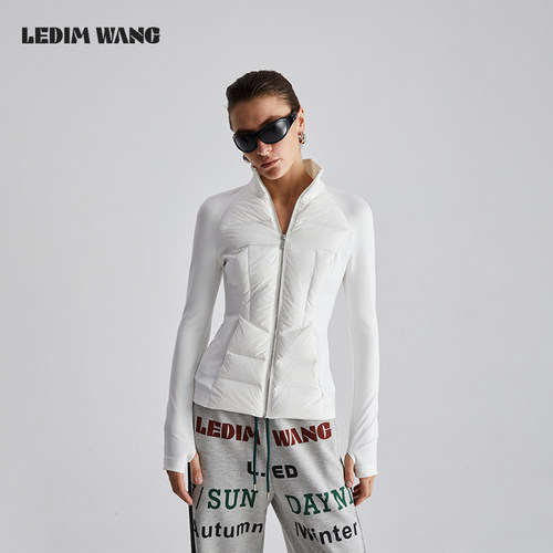 LEDIMWANG轻薄白鸭绒羽绒服女