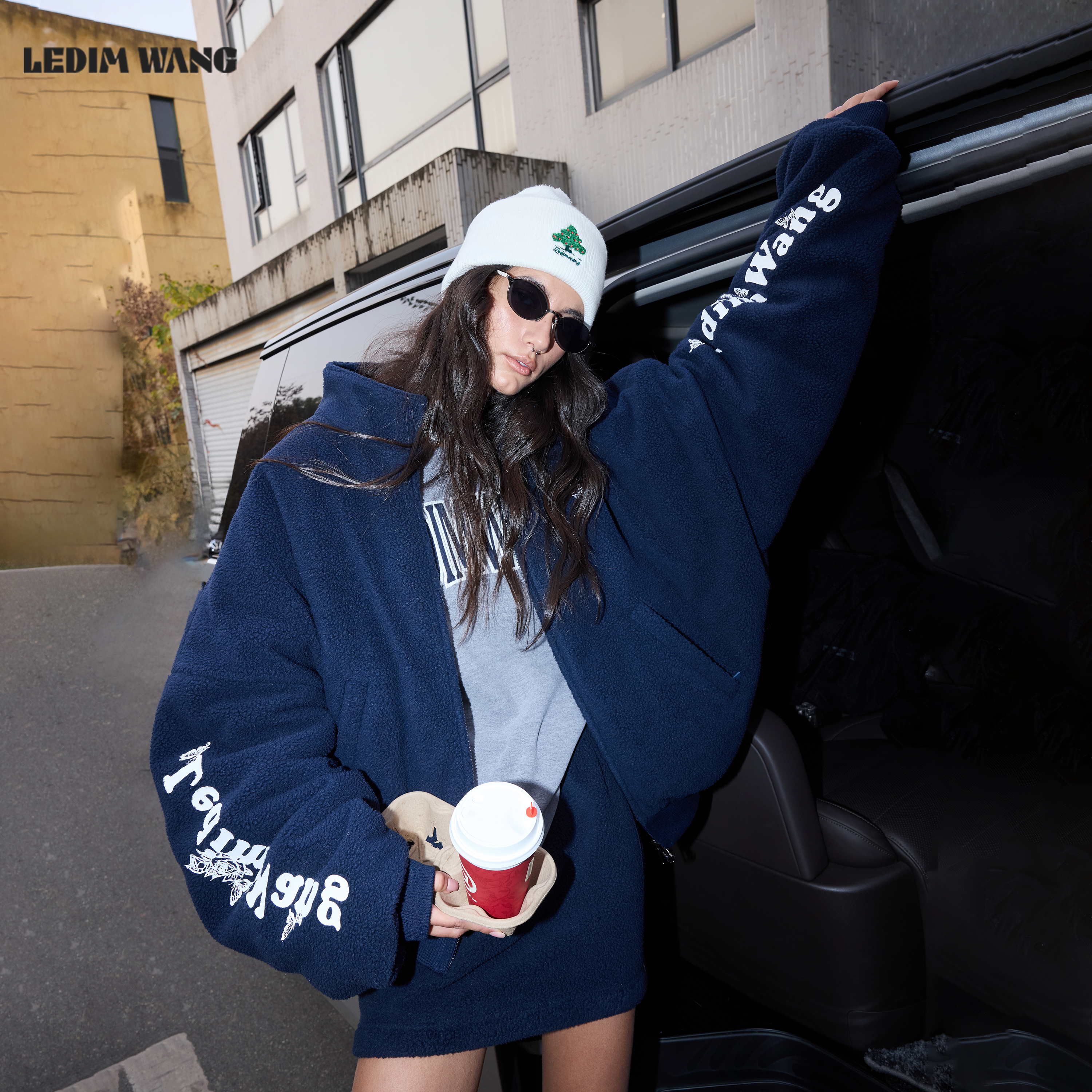 LEDIMWANG摇粒绒棉服运动套装