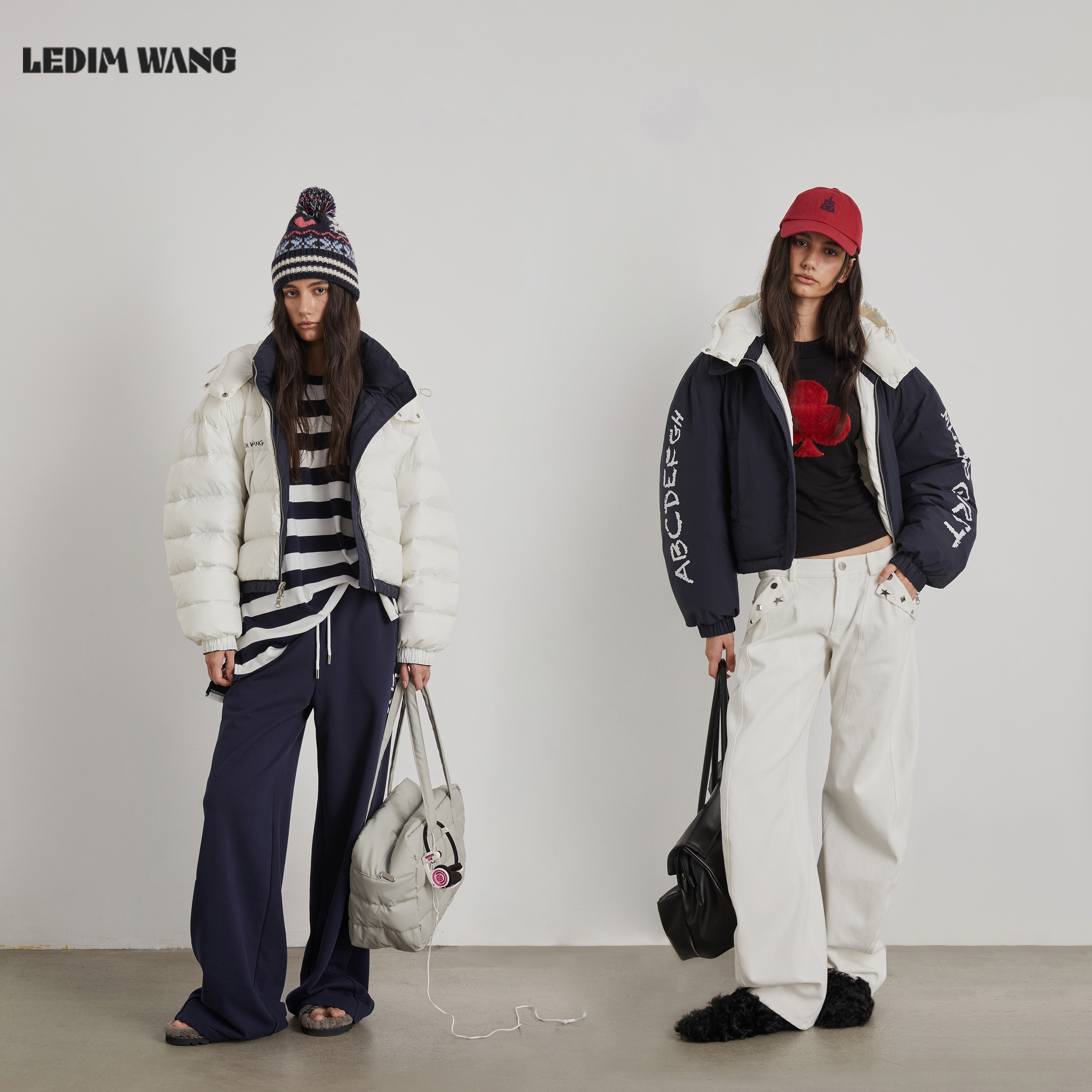 LEDIMWANG双面穿双色面包羽绒服