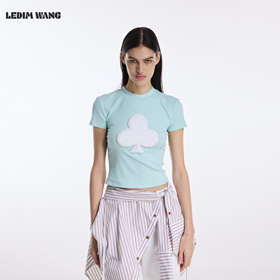 LEDIMWANG薄荷绿短袖T恤女