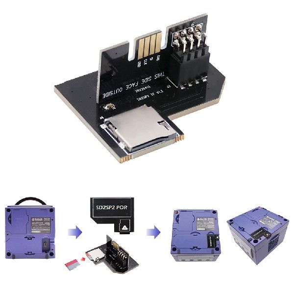 极速For Gamecube NGC SD2SP2 PRO Adapter Games Accessories fo