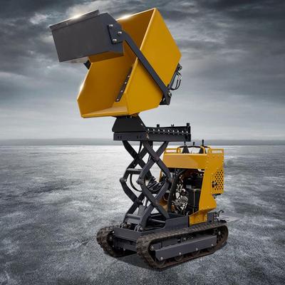 出口欧美小型履带站立式翻斗车 港口码头搬运运输自卸车 Dumper