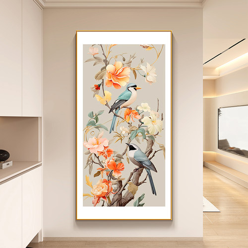 画之楼新中式玄关喜上眉梢装饰画